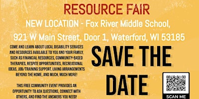 Imagem principal do evento Racine County Special Needs Resource Fair