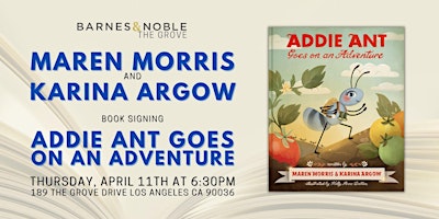 Hauptbild für Maren Morris and Karina Argow sign ADDIE ANT GOES ON AN ADVENTURE