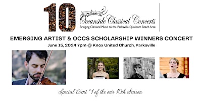 Primaire afbeelding van Emerging Artist and OCCS Scholarship Winners Concert