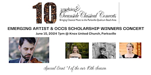 Imagem principal do evento Emerging Artist and OCCS Scholarship Winners Concert