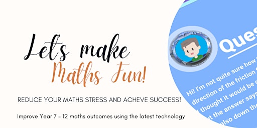 Primaire afbeelding van Let's Make Maths Fun ! (High school students)