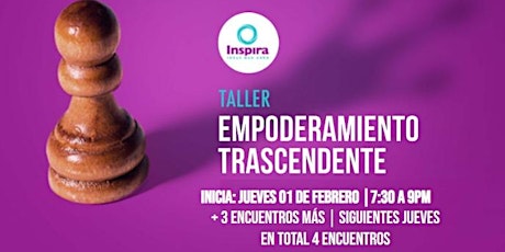 Imagen principal de Taller EMPODERAMIENTO TRASCENDENTE