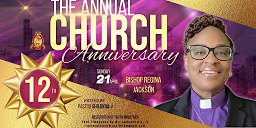 Immagine principale di Restoration of Truth Ministries 12th Year Church Anniversary 