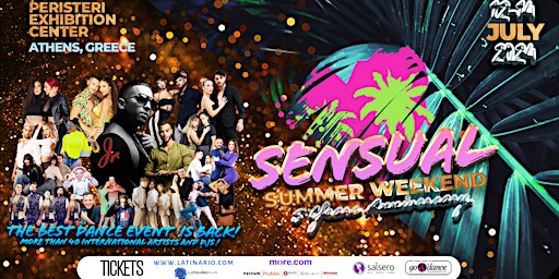 Hauptbild für Sensual Summer Weekend and Jr. Live in Athens 12-14 July 2024