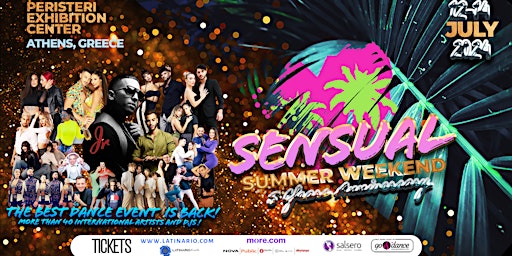 Primaire afbeelding van Sensual Summer Weekend and Jr. Live in Athens 12-14 July 2024