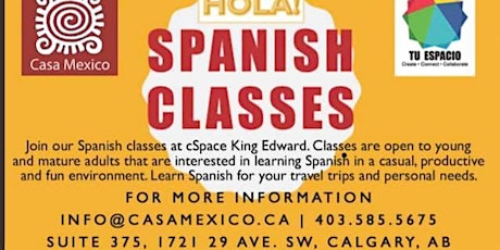 Spanish Classes at cSpace primary image