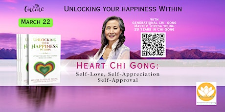 Primaire afbeelding van Online: Love, Appreciate and Approve of Yourself with Heart Chi Gong