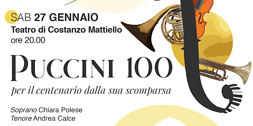 CONCERTO "PUCCINI 100" | VI Stagione Concertistica Artemus Biglietti, Sab,  27 gen 2024 alle 20:00 | Eventbrite