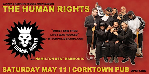 Primaire afbeelding van The Human Rights w Hamilton Beat Collective - Sat May 11 UPSTAIRS Corktown