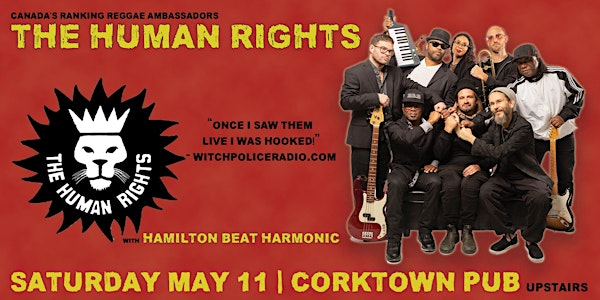 The Human Rights w Hamilton Beat Collective - Sat May 11 UPSTAIRS Corktown