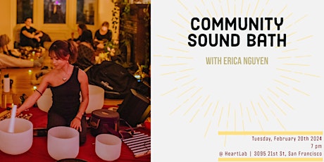 Community Sound Bath with Erica Nguyen primary image