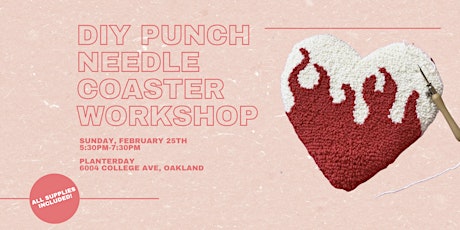 DIY Punch Needle Coaster Workshop primary image