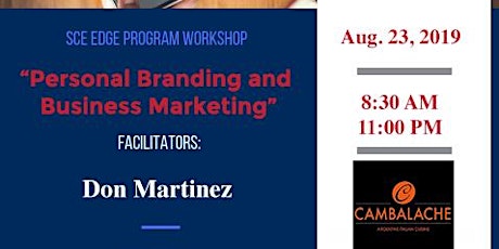 Personal Branding and Business Marketing Workshop primary image