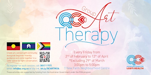 Primaire afbeelding van QC Group Art Therapy Workshops, for our LGBTIQ+ communities