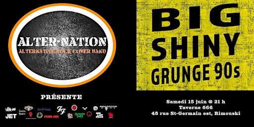 Imagem principal do evento Alter-Nation présente BIG SHINY GRUNGE 90s