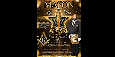 Primaire afbeelding van Prince Hall Mason Of The Year Banquet