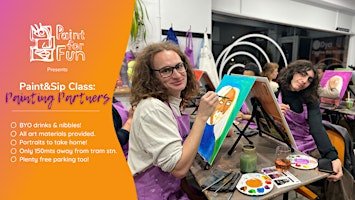 Primaire afbeelding van Paint  And Sip: Painting Partners | Melbourne Painting Class