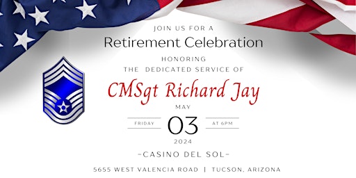 Imagem principal do evento CMSgt Richard Jay's Retirement Celebration