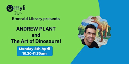 Primaire afbeelding van Emerald Library presents - Andrew Plant and The Art of Dinosaurs