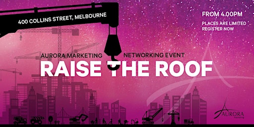 Imagem principal do evento Network Drinks - Raise the Roof (Melbourne)