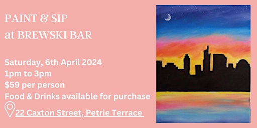 Image principale de Paint & Sip at Brewski Bar