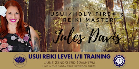 Imagem principal do evento Usui Reiki Level I/II Certification with Licensed Reiki Master Jules Davis