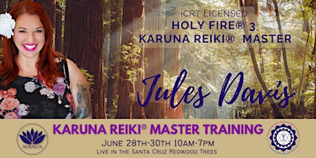 Usui/Holy Fire® 3 Karuna Reiki Master Training - Santa Cruz Redwoods