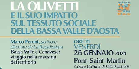 Immagine principale di La Olivetti e il suo impatto sul tessuto sociale della bassa Valle d’Aosta 