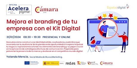 Imagem principal do evento Mejora el branding de tu empresa con el Kit Digital