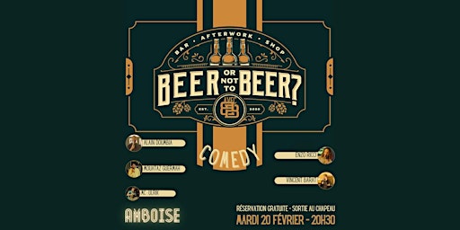 Imagem principal do evento BEER OR NOT TO BEER Comedy @ Amboise (37)