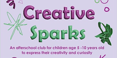 Creative Sparks, Summer Term 2024, at Strelley Road Library primary image