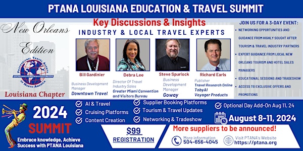 PTANA Louisiana Education and Travel Summit 2024