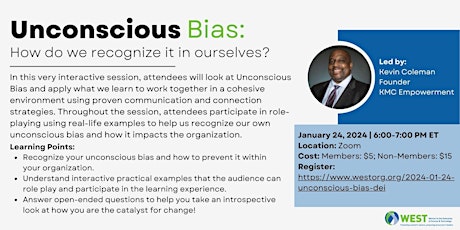 Unconscious Bias: How Can We Recognize It In Ourselves? primary image