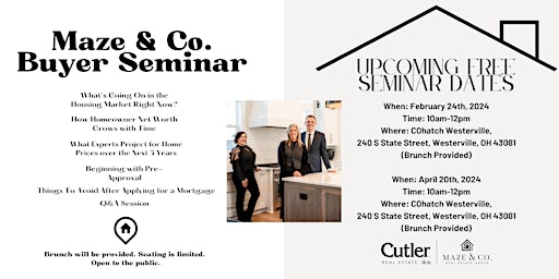 Image principale de Buyer Seminar ~ Maze & Co. April 20th