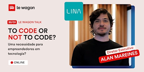 Immagine principale di TO CODE OR NOT TO CODE? Necessidade para empreendedores em tech? 