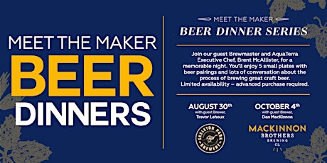 Meet the Maker Beer Dinner Series primary image