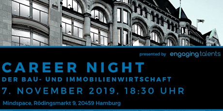 Hauptbild für CAREER NIGHT der Bau- und Immobilienwirtschaft in Hamburg
