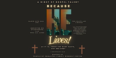 Primaire afbeelding van The 1st Annual Gospel Night: A Night Full of Talent