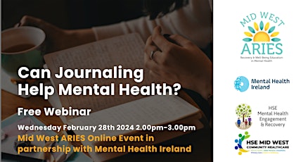 Free Webinar: Can Journaling Help Mental Health? primary image