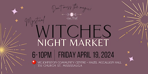 Imagem principal do evento MISSISSAUGA'S ~ MYSTICAL WITCHES MARKET!