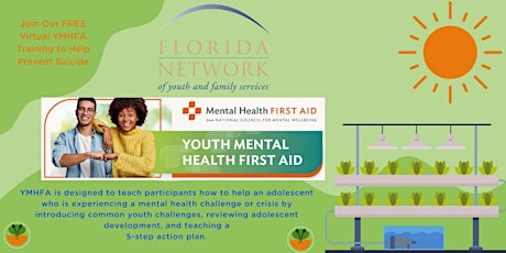 06/20/2024: Youth Mental Health First Aid (YMHFA)