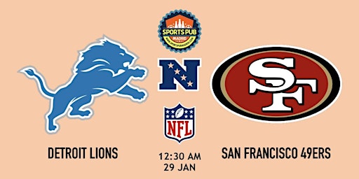 Hauptbild für Detroit Lions @ San Francisco 49ers | NFL NFC - Sports Pub Madrid