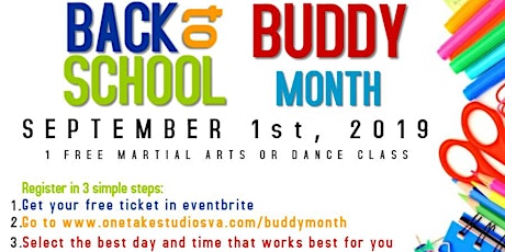 Buddy Month - 1 Free Martial Arts OR Dance Class primary image