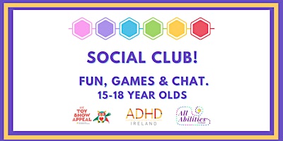 Social Club! Fun, games, talk and laugh. 15-18 year olds