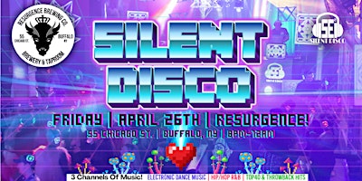 Imagem principal de SILENT DISCO at Resurgence Brewing Company! - 4/26/24