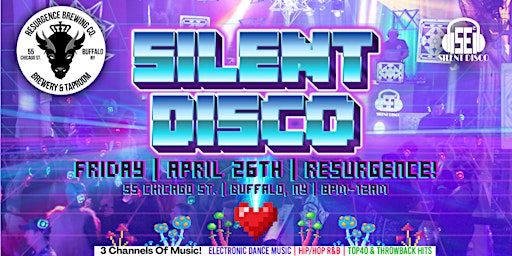 Imagem principal do evento SILENT DISCO at Resurgence Brewing Company! - 4/26/24