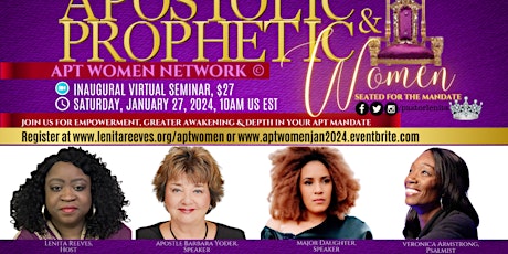 APT-Apostolic & Prophetic Women Network: Seated for the Mandate, Rev Lenita primary image