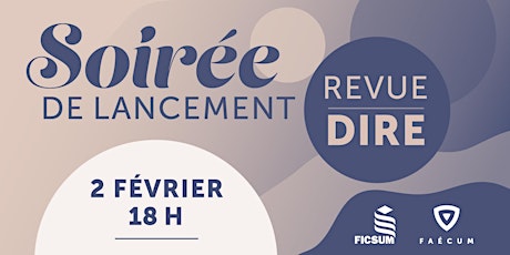 Hauptbild für Lancement de la revue Dire | Édition 2023