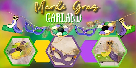 Primaire afbeelding van Painted Mardi Gras Parade Garland