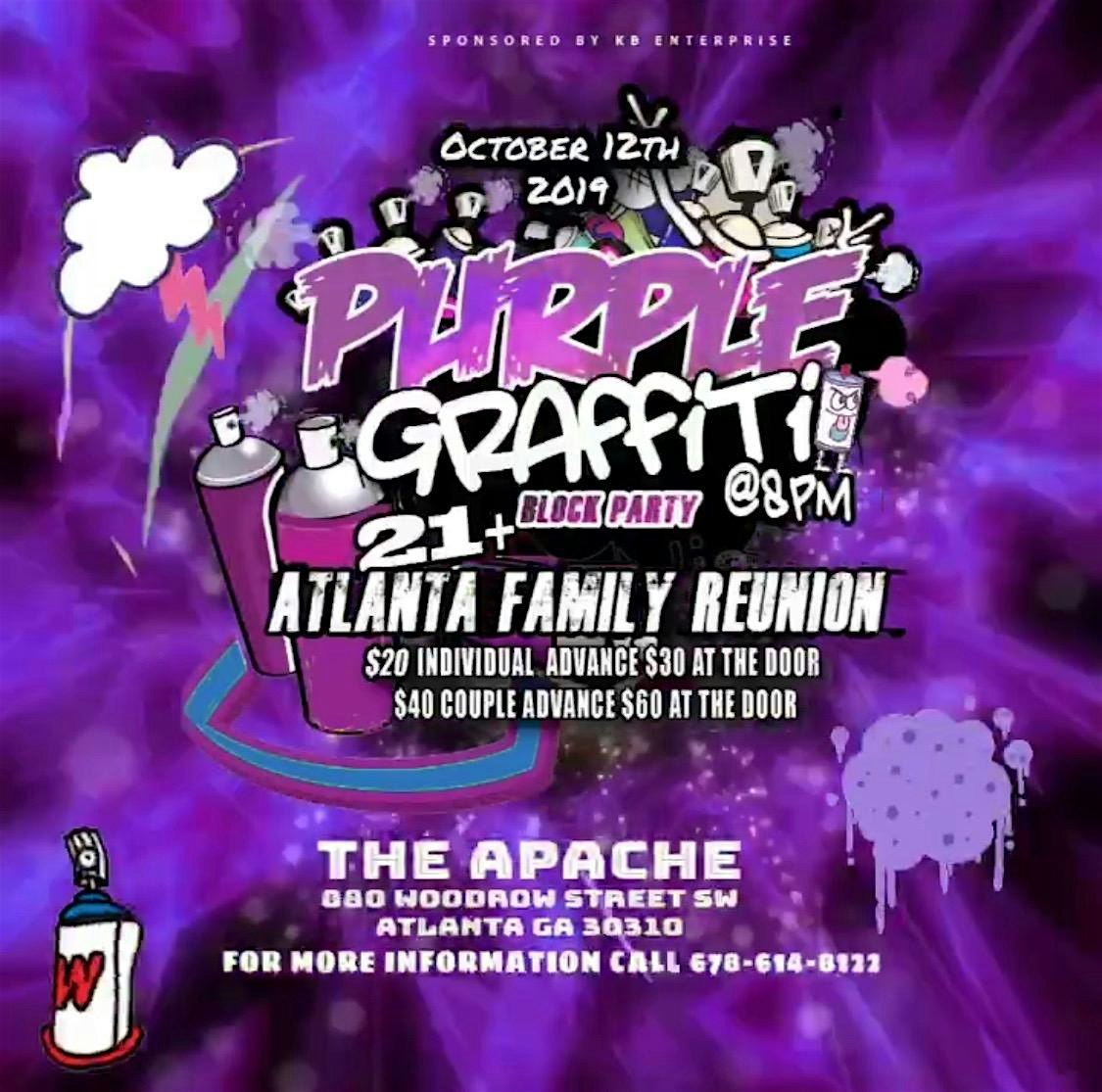 Purple Graffiti Block Party